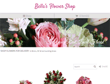 Tablet Screenshot of bellasflowershop.com